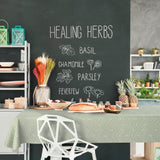 Sabila Sage – Voksduk i skandinavisk stil med moderne fiskebensmønster, miljø