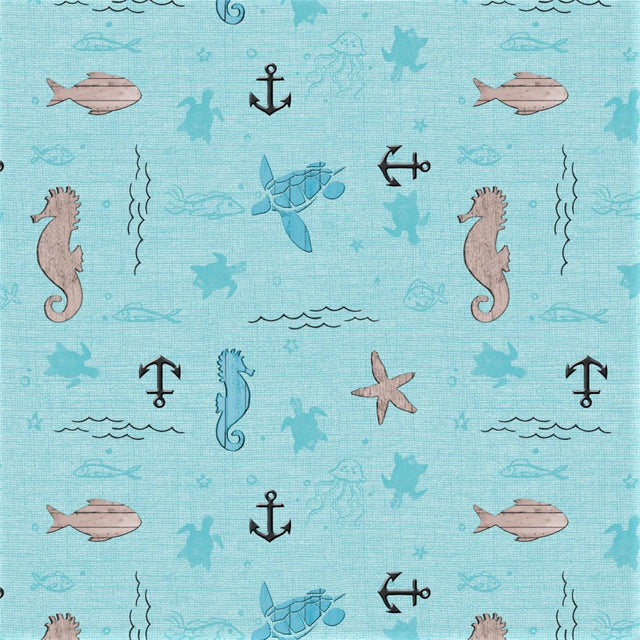 Sailors Lament - Voksduk med maritime motiver