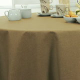 Ensfarget akrylduk i sandtoner - Dali, 160 cm bred