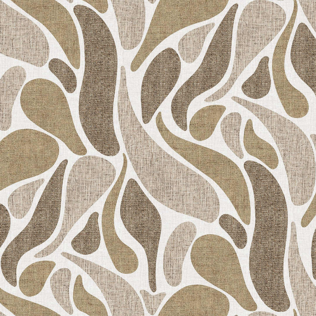 Nærbilde av Sandstrøm voksduk med bølgende former