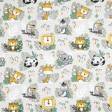 Savana - Akrylduk med søte dyr 135 cm bred