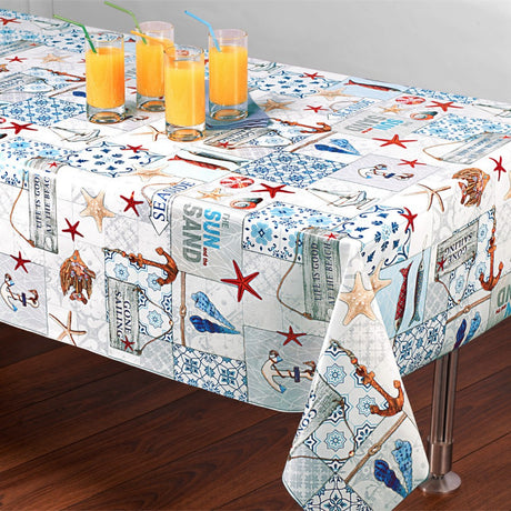 Seaside – Voksduk med maritime motiver