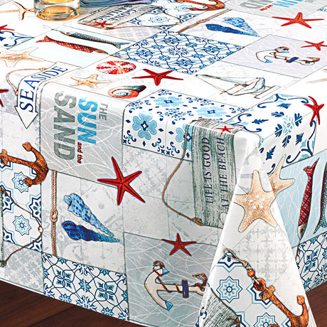 Seaside – Voksduk med maritime motiver