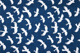 Mouette - Akrylduk med måker på blå bakgrunn - 155 cm bred
