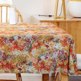 Azalee - Akrylduk med flott oransje motiv - 155 cm bred