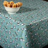 Sichuan - Akrylduk med små pandaer 140 cm bred