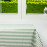 Skagen Hvit og sjøgrønn – Akrylduk med striper