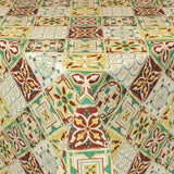 Vakre fliser Grønn – Voksduk med tekstillook