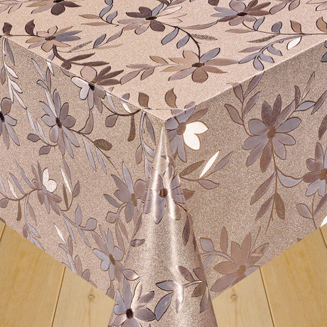 Slyngblomst kobber – kobberfarget voksduk med slyngblomster