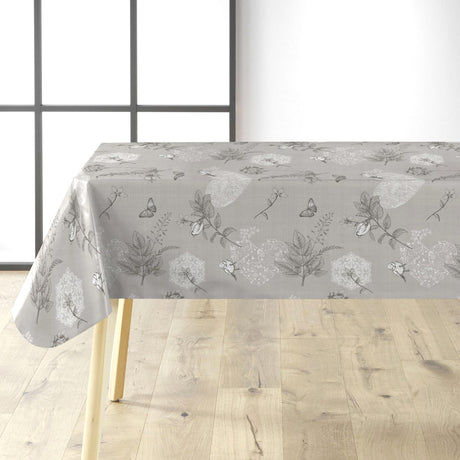 Småfugler i hagen - Grå voksduk med finker