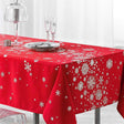 Constellation Snehimmel rød – Juleduk med flekkavvisende behandling, 150 x 300 cm