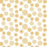 Snow Blanco – Juleakrylduk med snøkrystaller i gull