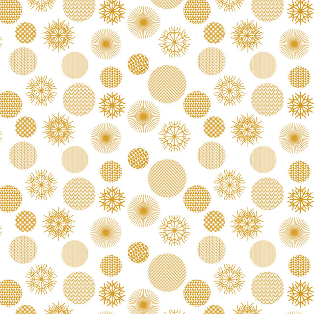 Snow Blanco – Juleakrylduk med snøkrystaller i gull