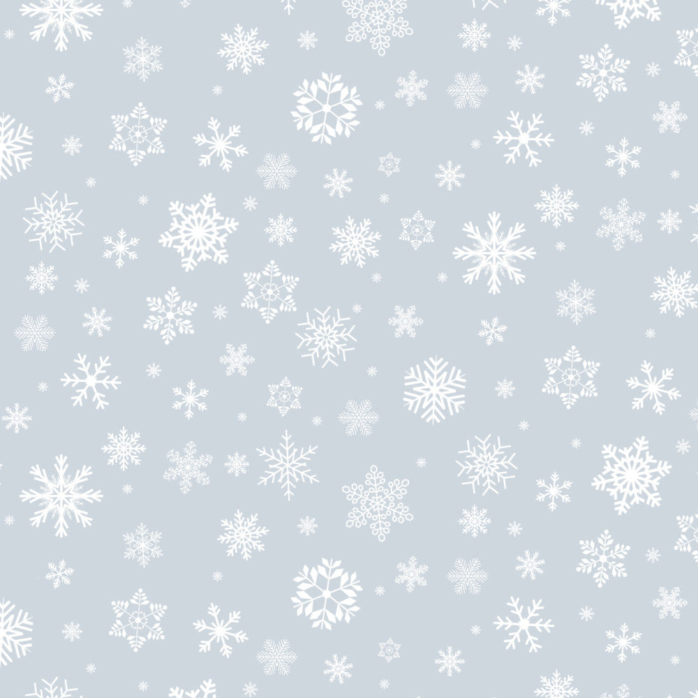 Gjennomsiktig julevoksduk – Snow-White på klar plast