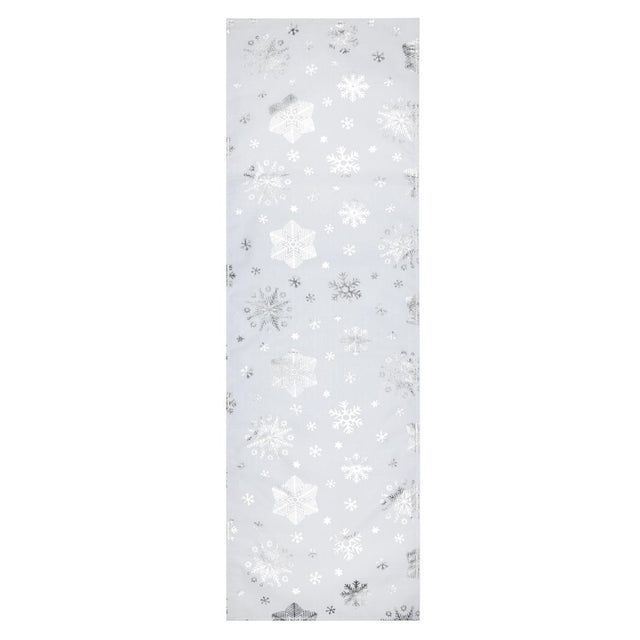 Snowflake Sølv – Julebordløper 50 x 150 cm