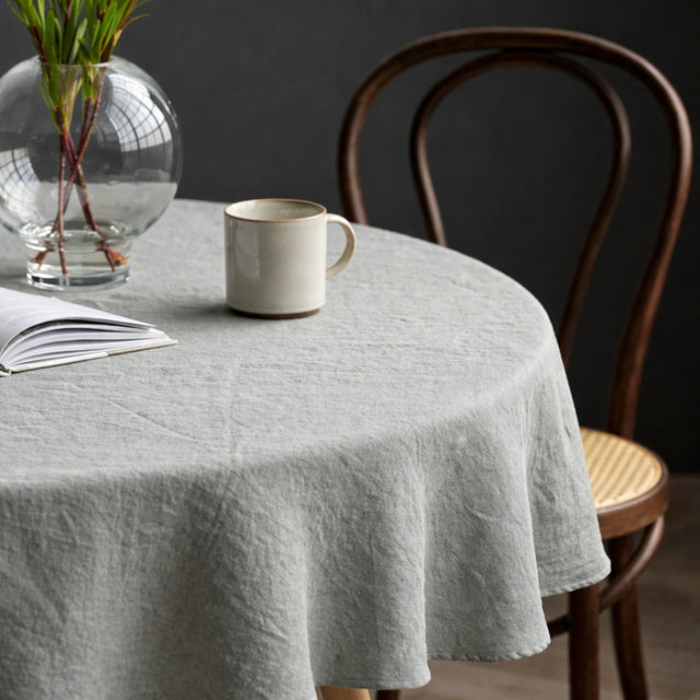 Södahl Pure Linen Sage – Rund linduk Ø160 cm
