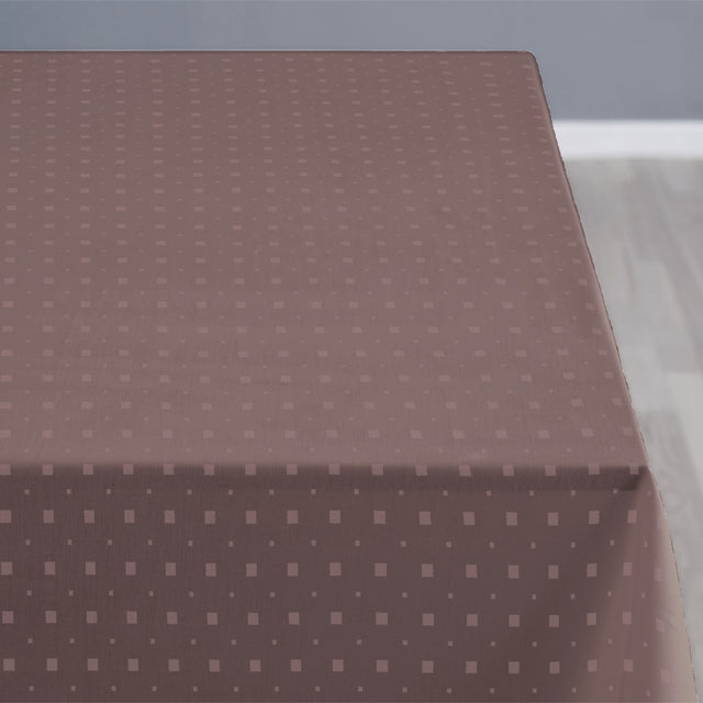 Södahl Squares Mauve, klassisk damaskvevd akrylduk med antiskli