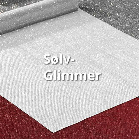 Bordløper Glimmer / Dinner for 2 – 35 x 140 cm – Sølv