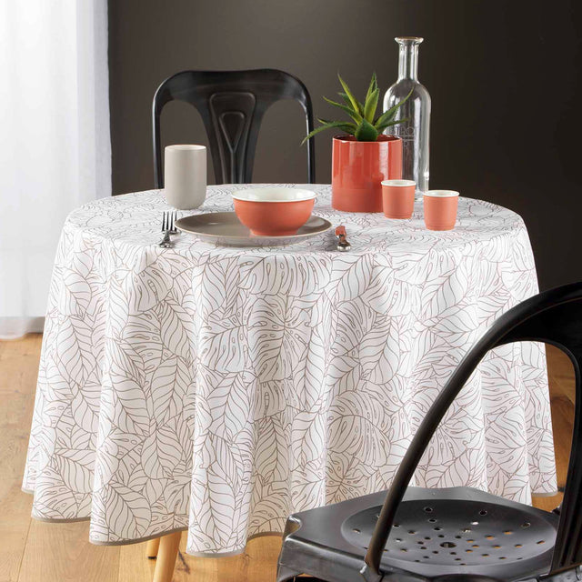 Solea - Ø 180 cm, rund bordduk med flekkavvisende behandling