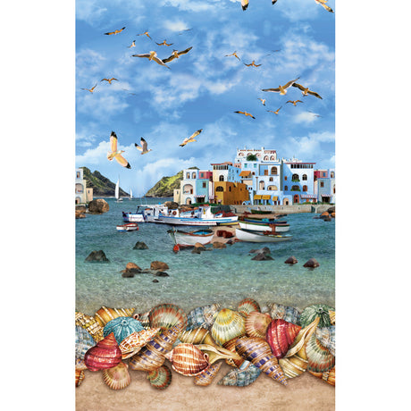 Sommer i Hellas – voksduk med maritim feriestemning