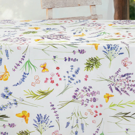 Sommer og Nektar – Runde voksduker med strikk, mønster