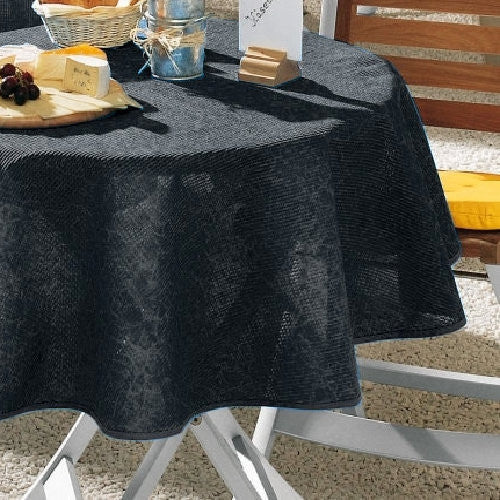 Florida Ø 130 cm – Rund sommerduk til hagebordet – Antrasitt