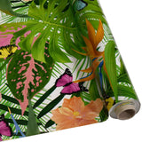 Opprullet voksduk med sommerfugler i tropisk paradis