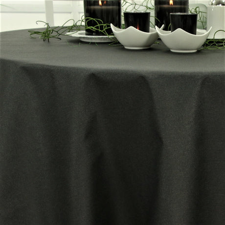 Ensfarget akrylduk i sort - Dali, 160 cm bred