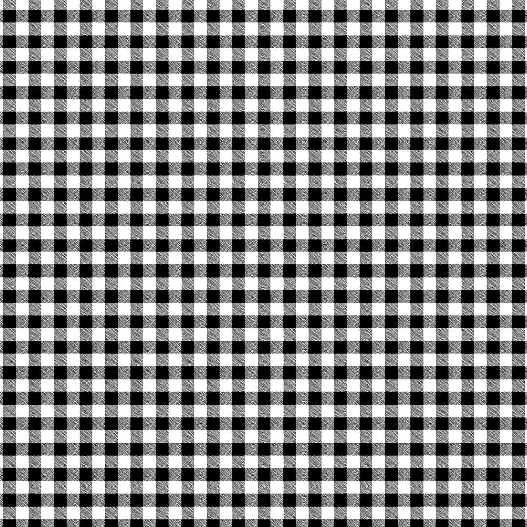 Voksduk med klassiske 1,5 x 1,5 cm ruter – 140 cm bred – Sort, mønster