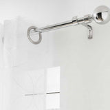 Sphera Chrome – Justerbar gardinstang 120–210 cm