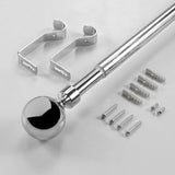 Sphera Chrome – Justerbar gardinstang 120–210 cm