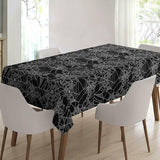 Spider Web – Halloween voksduk med skummelt svart spindelvev