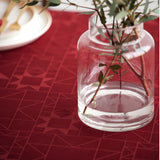 Södahl Star Damask Red – Klassisk juleduk – damaskvevd akrylduk med antiskli