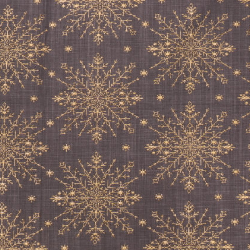 Juleakrylduk - Starfreeze Antrasitt - 155 cm bred