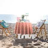 Starlet Apricot, aprikosfarget voksduk med hvite stjerner