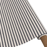 Striber På Tvers Grå – Rund akrylduk med striper og antiskli