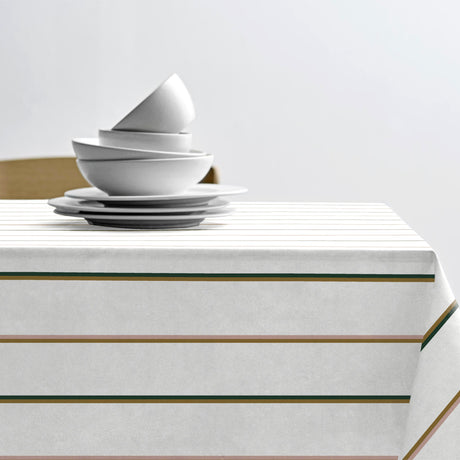 Stripe White – Södahl akrylduk i 100 % bomull med antiskli