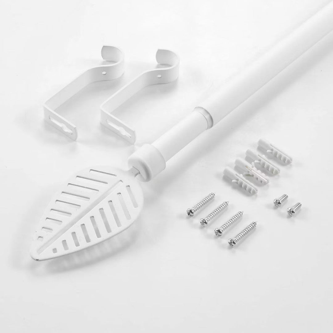 Stylea Hvit – Justerbar gardinstang 120–210 cm