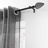 Stylea Svart – justerbar gardinstang 120–210 cm