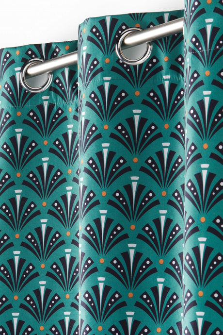 Surya Blå – 100 % mørkleggingsgardin 135 x 260 cm nærbilde