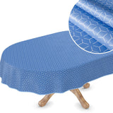 Symmetry New York Blue – Voksduk med grafisk mønster