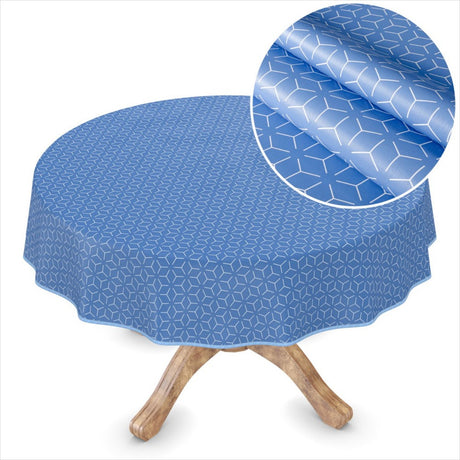 Symmetry New York Blue – Voksduk med grafisk mønster