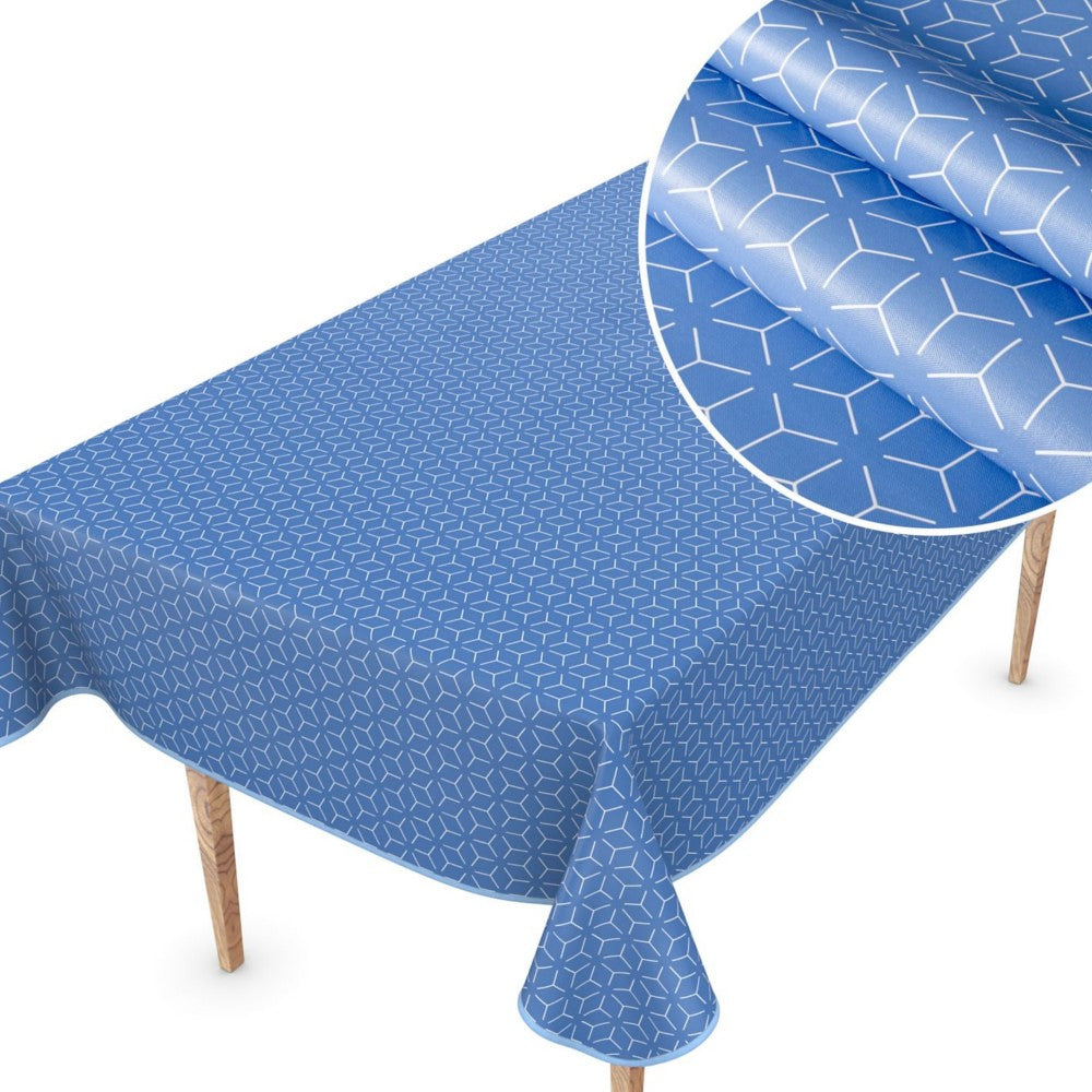 Symmetry New York Blue – Voksduk med grafisk mønster