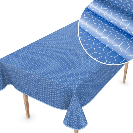 Symmetry New York Blue – Voksduk med grafisk mønster