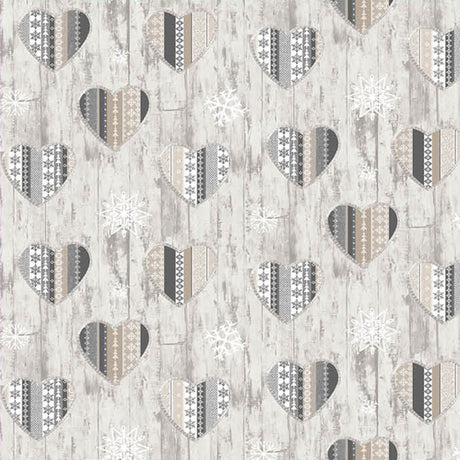 Taninges juleduk grå, akrylduk med flekkavvisende behandling, 155 cm bred