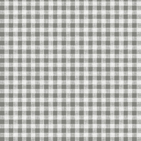 Rutete voksduk 1,5 x 1,5 cm – grå/hvit med struktur