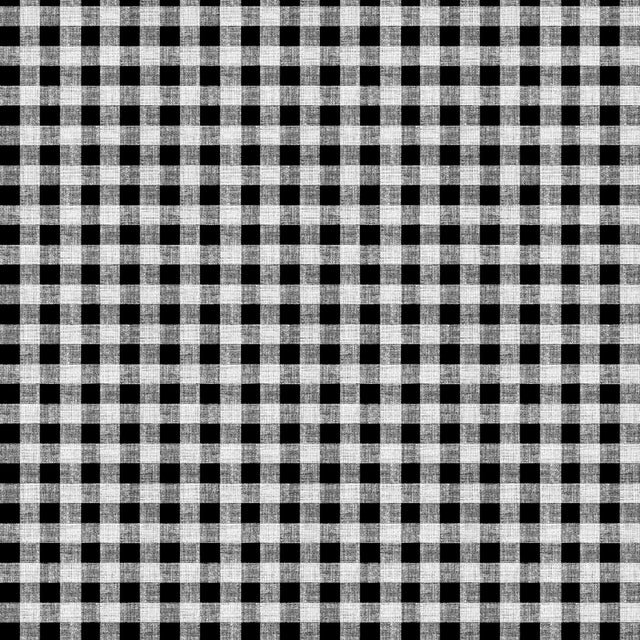 Rutete voksduk 1,5 x 1,5 cm – svart/hvit med struktur