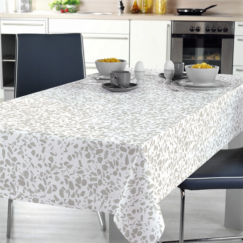 Terrazzo Grey - Voksduk med terrazzo-mønster i grått