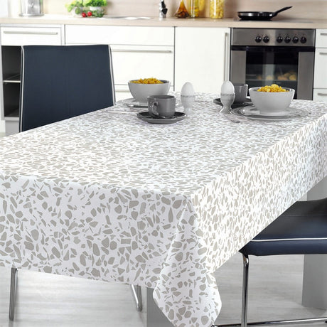 Terrazzo Grey - Voksduk med terrazzo-mønster i grått