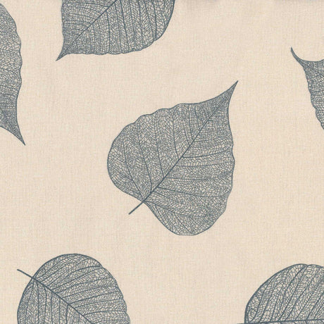 Textilia Glitter, Livy – Lys beige voksduk med skjelettblader